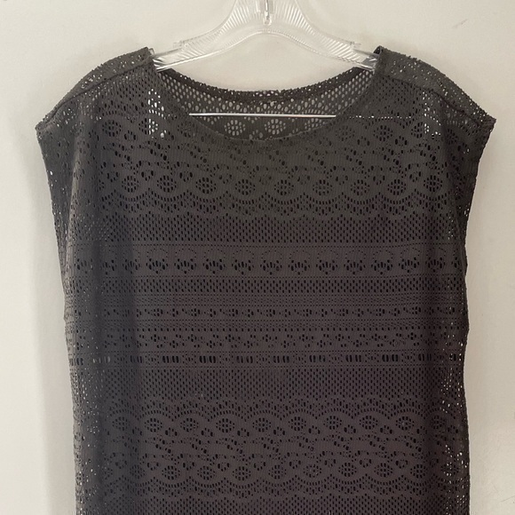 Brown Fishnet style Swimsuit coverup size small - Picture 1 of 7